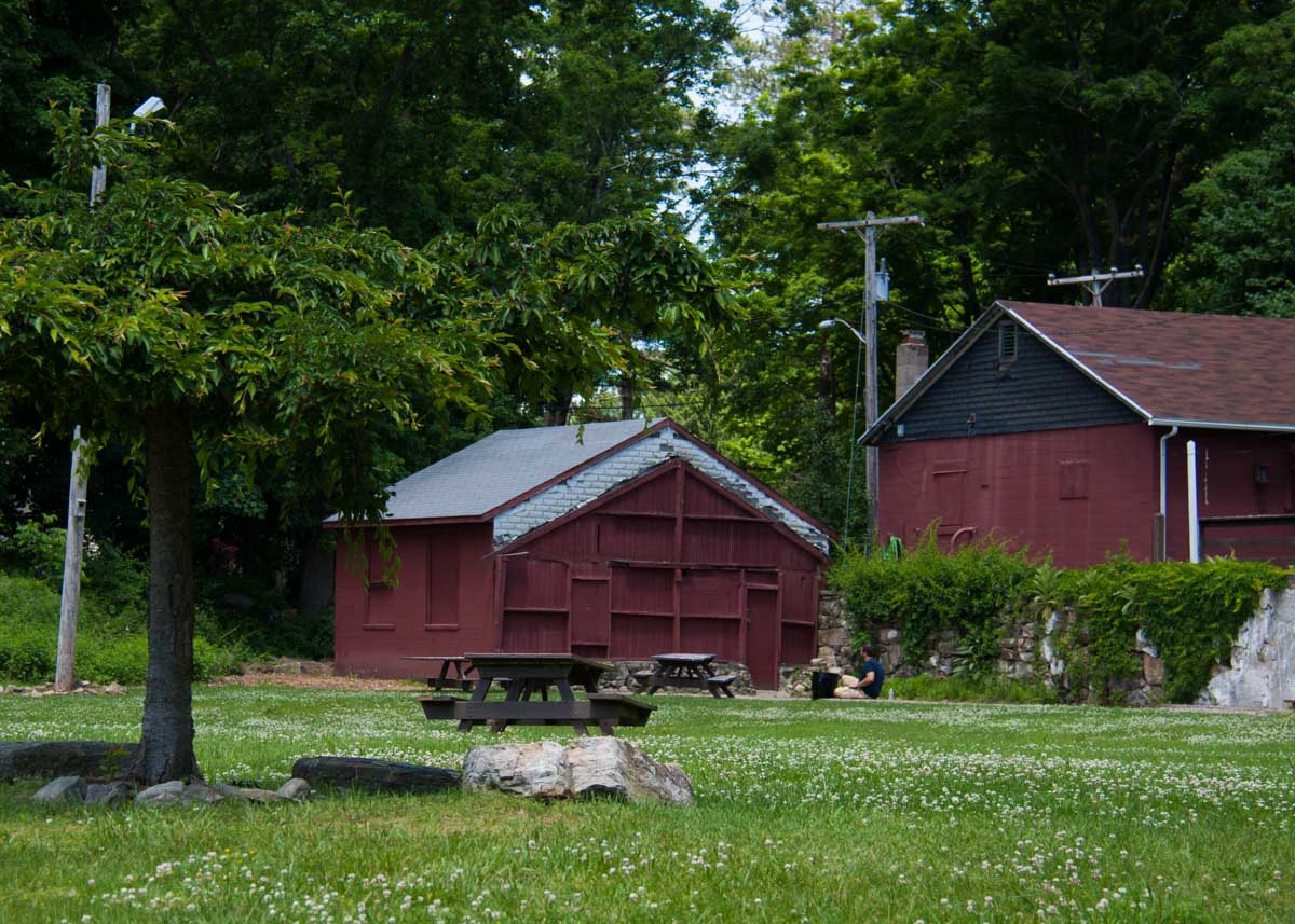 Red Barn Area with Garage red-barn-lawn-with-view-of-old-garage